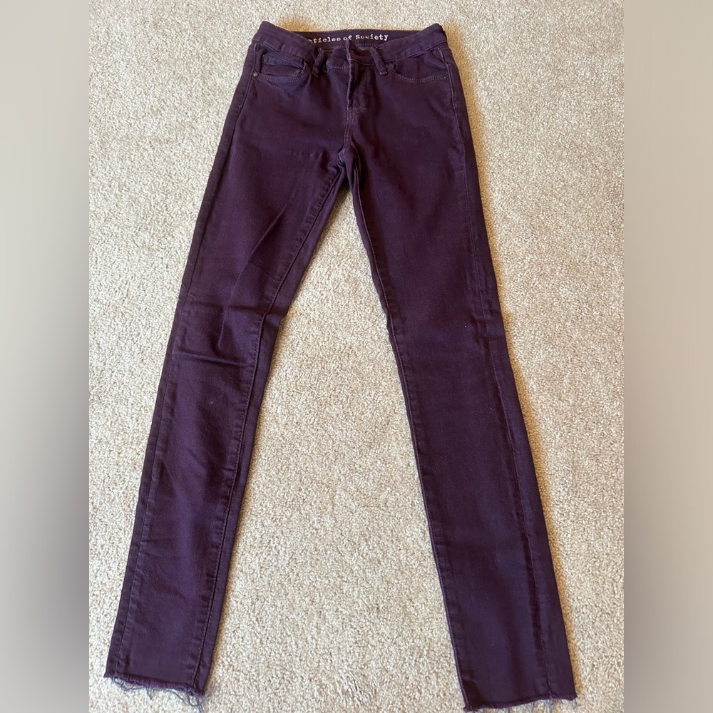 Articles of society jeans with frayed bottoms